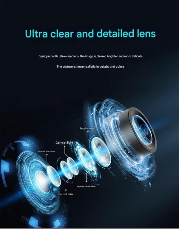 AOC Dual-Lens Gun-Ball sikkerhedskamerasystem – 360° PTZ, Human Motion Detection, 4MP/1080P, 2-vejs lyd, Night Vision, TF/Cloud Storage