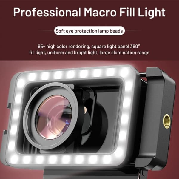 APEXEL 15X Macro Lens LED KIT