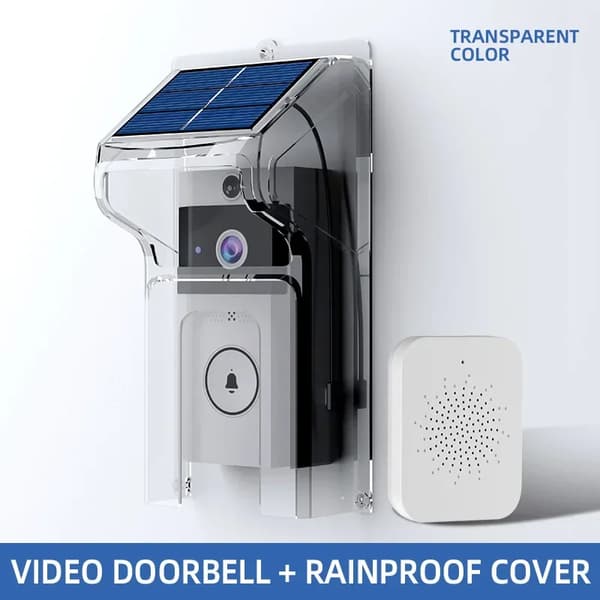 Trådlös Videodörrklocka, Färgdisk, Integrerad Intercom,kombination
