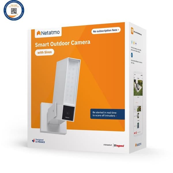 Netatmo Smart Outdoor Camera med Siren Vit (kamera utomhus smart med siren)