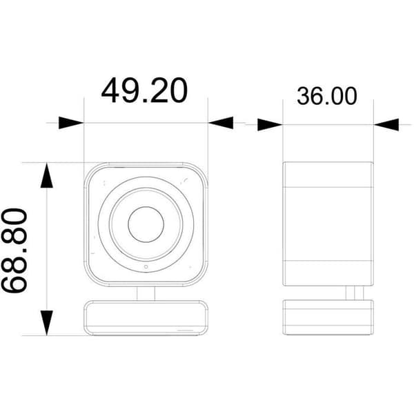 IMMAX NEO LITE Intelligens säkerhet inomhus LITEN KUB, WiFi 2.4GHz, 3MP, ONVIF