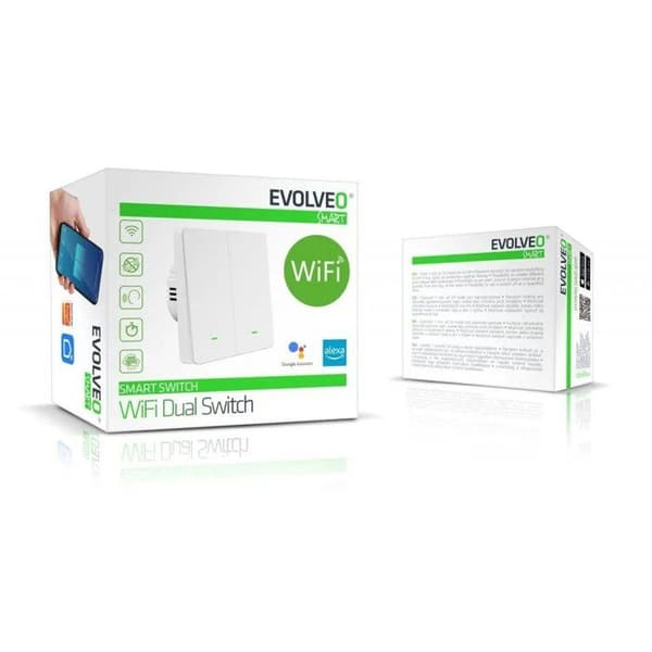 EVOLVEO WiFi Dubbel Strömbrytare