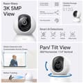 Miniatyrbild 2 av 3: TP-Link Tapo C230, säkerhetskamera 3K 5MP Pan/Tilt AI WiFi