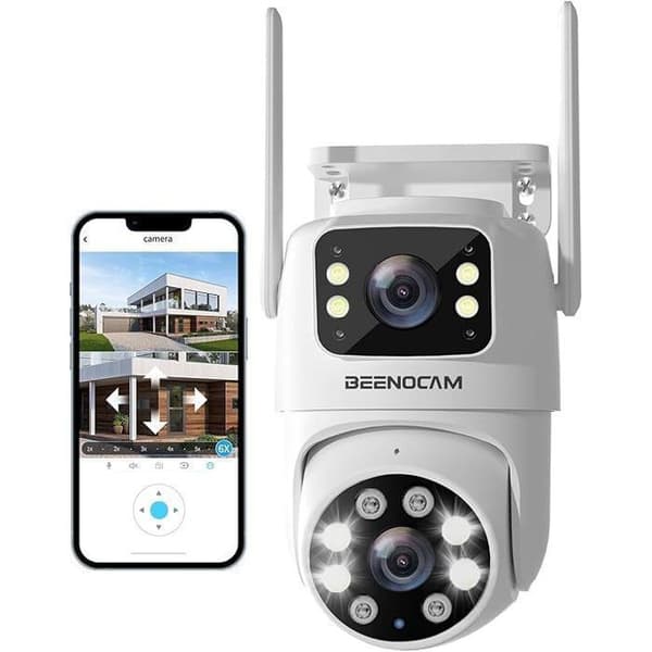 Övervakningskamera - 3K - Utomhus WiFi - Nattvision - Människodetektering - Automatisk spårning