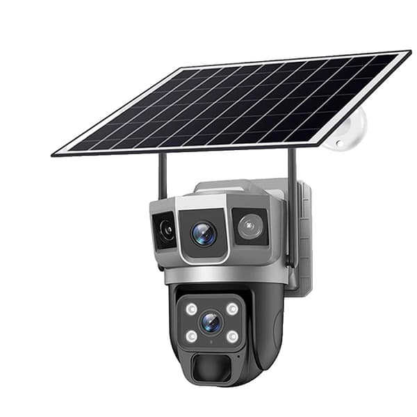 Aurinkokäyttöinen WIFI-kamera, 12MP resoluutio, 10X zoomi,WiFi-kamera ilman korttia