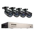 Miniatyrbild 1 av 2: Övervakningssystem med CCTV, 1080P upplösning, dag/natt-övervakning,8CH DVR x 4 Kameror, Ingen