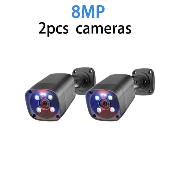 IP-kamera, 5MP klarhed, kablet forbindelse,2pc 48V POE 8MP Kamera-a