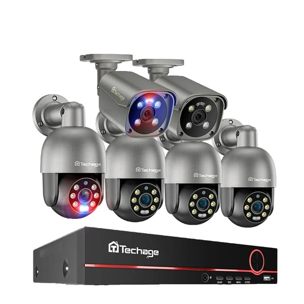 8CH CCTV-system, 4K-upplösning, H.265-komprimering,8CH 6 Kameror-b