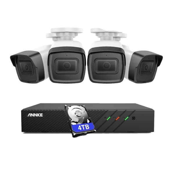 5MP Videovalvontakamerajärjestelmä, 8 kanavan tulo, H.265+ puristus,4kpl 4TB