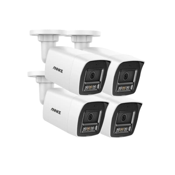 8MP 4K Säkerhetskamera, Avancerad Rörelsedetektering, IP67 Vattentät,4PC I91DL