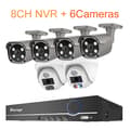 Miniatyrbillede 2 af 2: POE Overvågningssystem, 8CH NVR, 5MP Video Kvalitet,1T, 8CH NVR 6 Kamera A