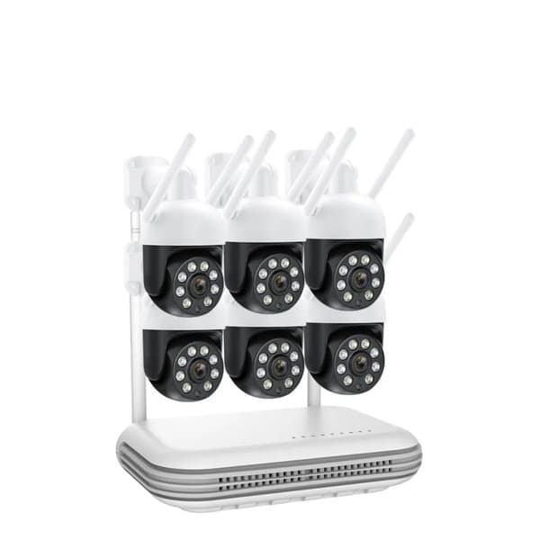 WiFi IP-kamerasystem, 8 kanaler, 4MP,Ingen, 8CH 6St Kameror