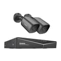 Miniatyrbild 2 av 2: 1080P 4-kanals DVR CCTV-system, utomhusväderbeständiga kameror, mobil fjärrövervakning,2Pcs Kamera, 4T
