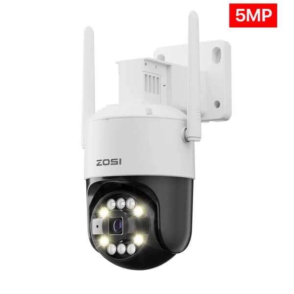 ZOSI CCTV-turvakamera, 8MP Ultra HD, AI-ihmisten tunnistus,5MP EI TF-korttia