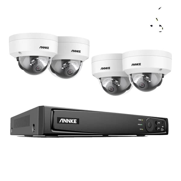 4K POE Kotivakuutuskamerajärjestelmä, 8CH NVR, H.265+ Videopakkaus,0TB