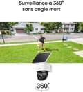 Miniatyrbild 4 av 6: eufy - Säkerhet SoloCamS340 - Solar - trådlös utomhus - 360° 720p övervakning - Wi-FI 2,4 GHz - HomeBase 3 kompatibel