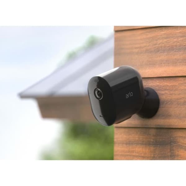 Arlo Pro 3 - Paket med 2 trådlösa WiFi-övervakningskameror - Svart - 2K - Integrerad spotlight-belysning - 160° synfält