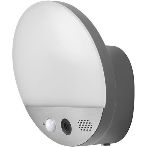 Utomhuslampa - LEDVANCE - SMART+ WIFI WALL ROUND CAMERA - 10,5 cm - Rörelsedetektor - 1080p HD-kamera