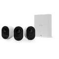 Miniatyrbild 1 av 6: Arlo Ultra 2 - Paket med 3 trådlösa wifi-övervakningskameror - Vit - 4K - 6 månaders batteri - 180° synfält
