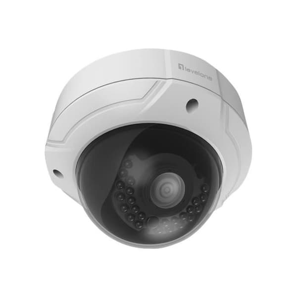 LevelOne FCS-3085 Vandalbeständig utomhusdome nätverkssäkerhetskamera - väderbeständig... Vit