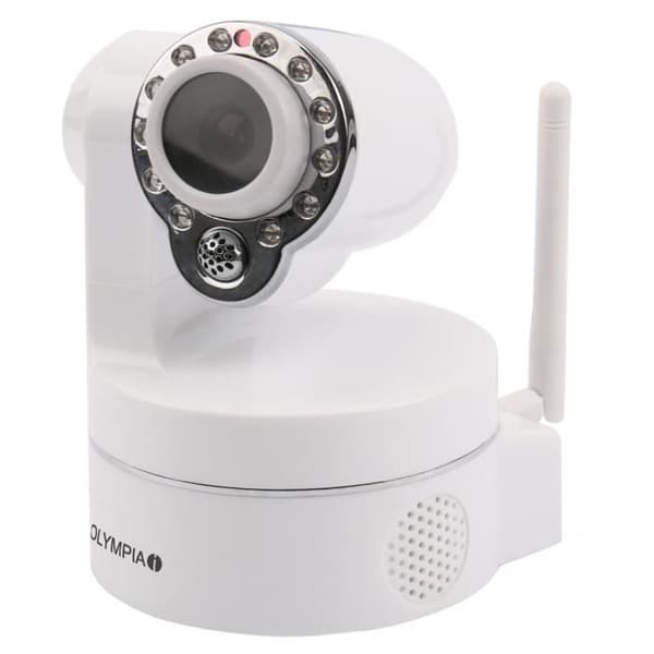 IP-kamera - Olympia - Modell 6xxx/9xxx - Nattvision - Ljudintercom - 360° synfält Vit