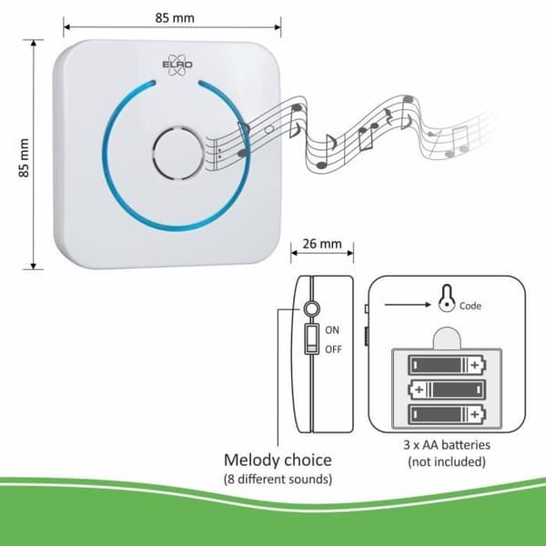 ELRO DVC040IP Trådlöst videointercomsystem 1 kamera(er)