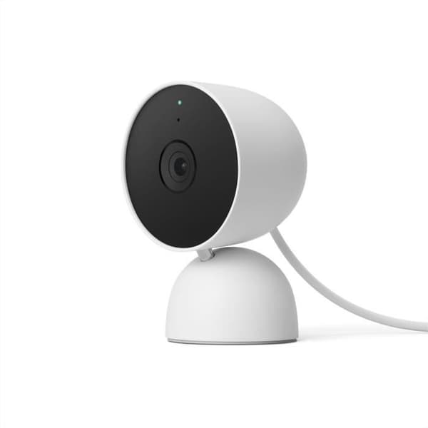 Övervakningskamera - Google Nest - 2:a generationens GA01317-FR - Utomhus/inomhus - 2 MP - 1920 x 1080 - 1080p - Ljud - Wi-Fi Vit