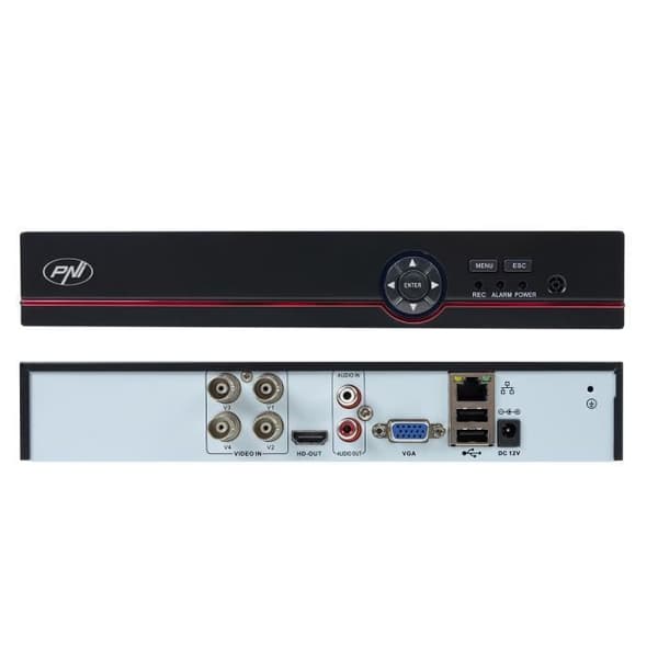 PNI House PTZ1500 5MP AHD CCTV Kit - DVR och 4 utomhuskameror