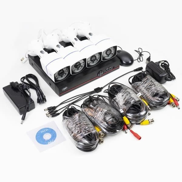 PNI House PTZ1500 5MP AHD CCTV Kit - DVR och 4 utomhuskameror