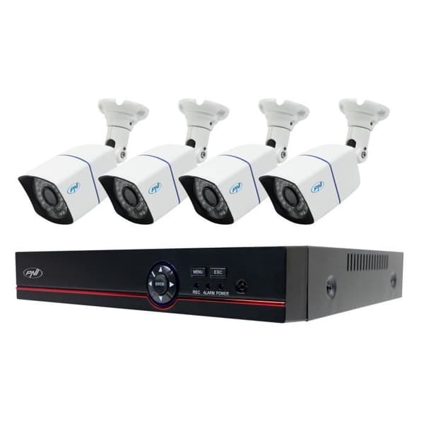 PNI House PTZ1500 5MP AHD CCTV Kit - DVR och 4 utomhuskameror
