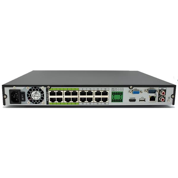 NVR - Dahua - NVR5216-16P-EI - 16 Kanaler - PoE - Ansiktsdetektering