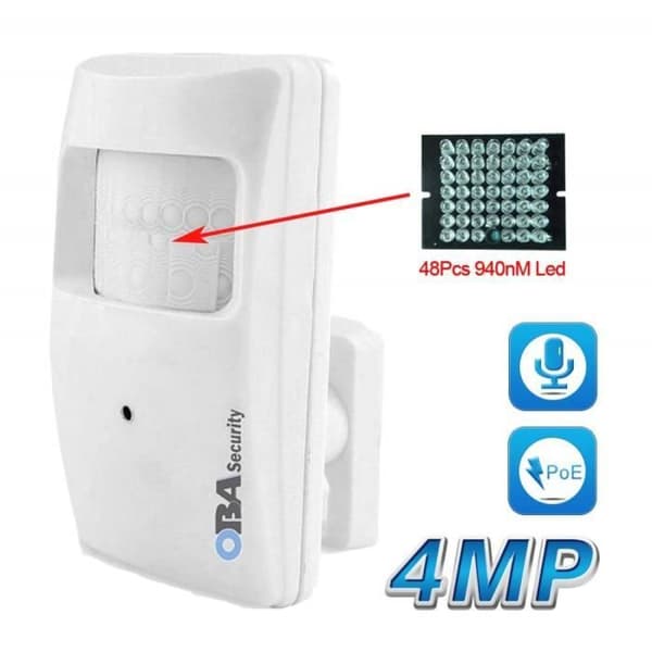 IP-kamera IP-kamera PIR-sensor WiFi Trådlöst Infraröd Stöd Micro SD P2P Gratis