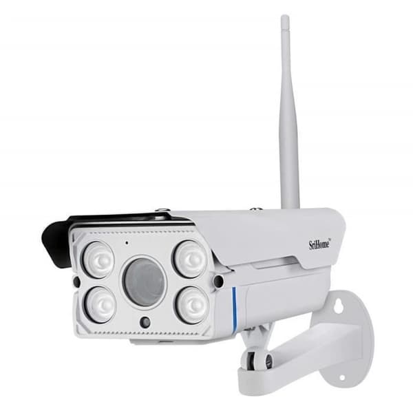 Sricam SH027 Trådlös WiFi IP-kamera 2.0 Mpx HD IR Cut Infraröd Onvif P2P Stöd för SD Ljud Zoom Ljud