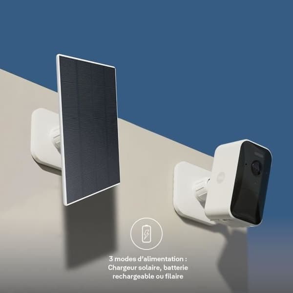 Yale Solpanel för WiFi-övervakningskamera utomhus - Solbatteri, upp till 3W effekt i fullt solsken, Kabel för