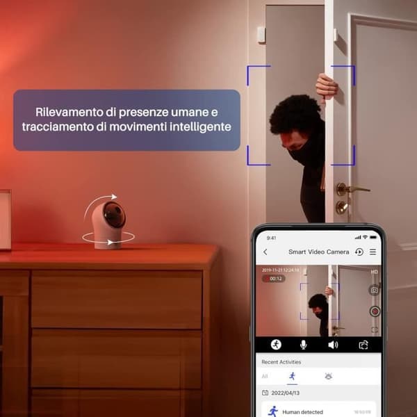 Chuango PT-300Q Övervakningskamera Wi-FI Inomhus Trådlös