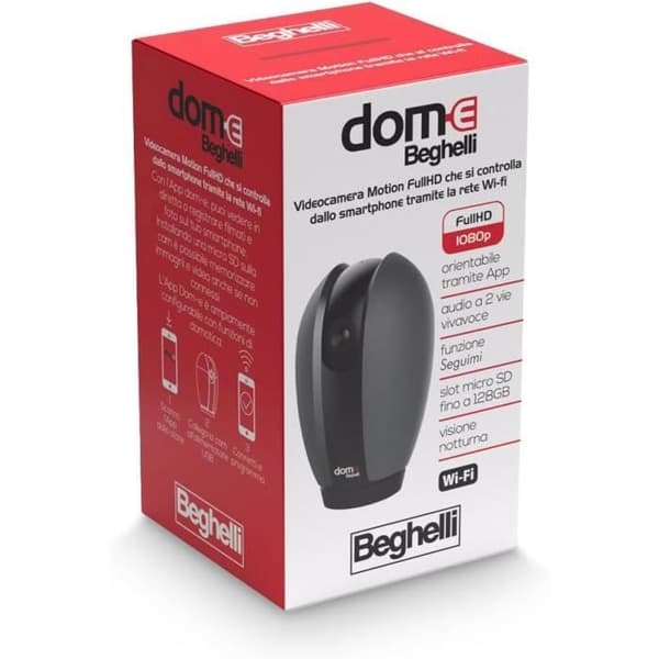 Övervakningskamera - Beghelli - Dom-e - WiFi - Nattvision - Rörelsesensor
