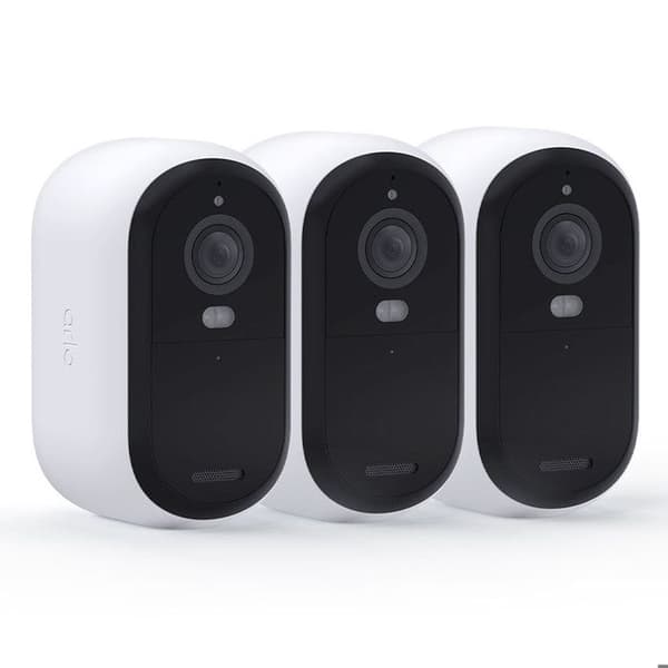 Ansluten säkerhetskamera - ARLO - Essential2 - Pack om 3 - Upplösning 2K - Färgnattseende