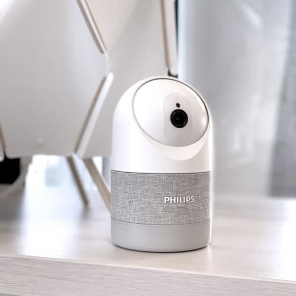 Moottoroitu ja verkkoon kytketty kamera - PHILIPS - 531051 - Sisäkäyttöön - 2K-resoluutio - WelcomeEye Look