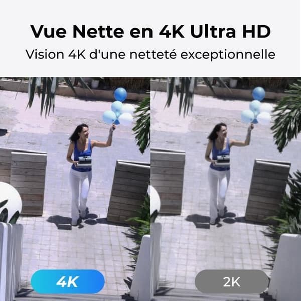 Utomhuskamera - REOLINK - B440 - Solpanel - Vit