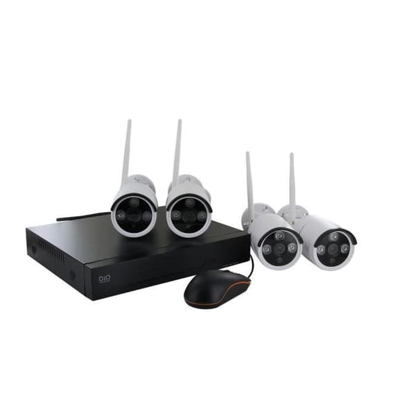 Langaton NVR-videovalvontapaketti + 4 kameraa - DIO CONNECTED HOME - 3MP