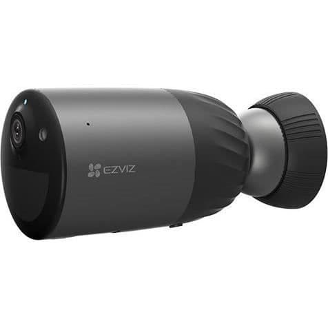 Solcellekamerasæt - EZVIZ - BC1c 4K - Solpanel - AI-detektion - Farvenattesyn - 10400mAh batteri