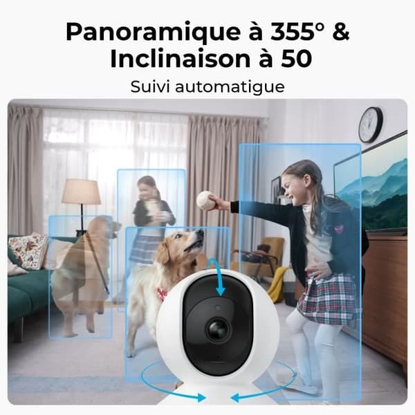 Indendørskamera - REOLINK - E330 - 5MP - Hvid