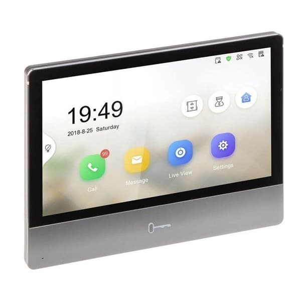7" PoE Svart Taktile IP Videomonitor - Hikvision