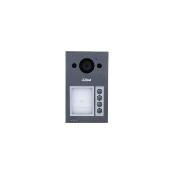 Dahua - IP-video intercom Onvif PoE Dahua 2 MP kamera 4 knappar och RFID-läsare - VTO3311Q-WP Grå