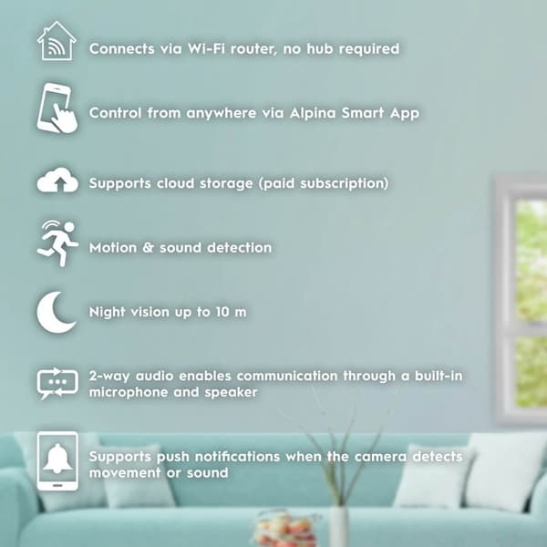 alpina Smart Home Wifi Kamera