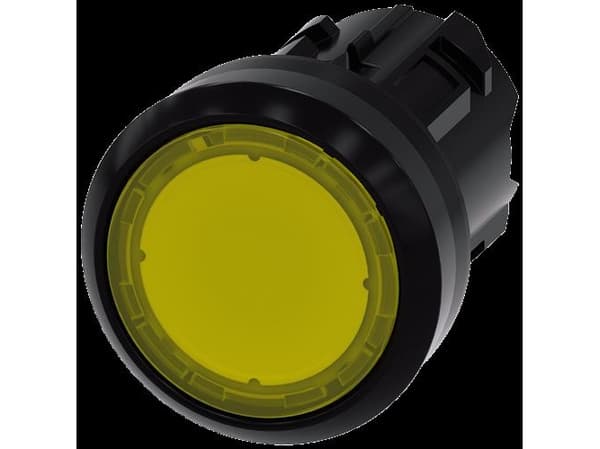 Siemens 3SU10010AB300AA0, Plast, IP66, IP67, IP69, IP69K, Sort, Gult, 2,2 cm, 29,5 mm, 29,5 mm