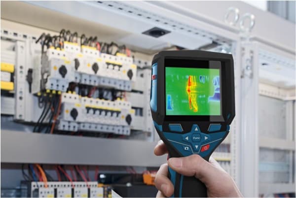 Bosch GTC 400 C Professional, Noise equivalent temperature difference (NETD), 160 x 120 piksler, -10 - 400 °C, 53°, 43°, 50 mK