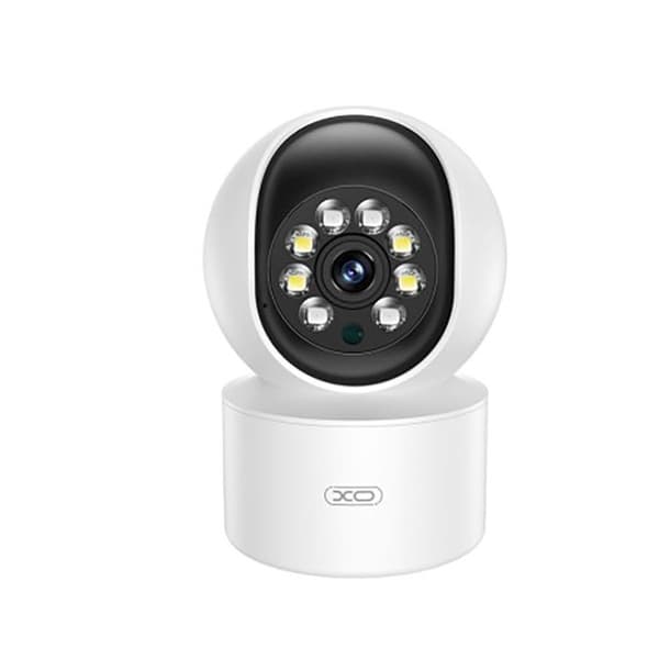 Inomhus WiFi-kamera 340° roterande med LED-belysning och människodetektering NO NAME Vit