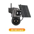 Miniatyrbild 2 av 2: Utomhus Solar 4K IP-kamera, Dubbelobjektivdesign, Färg-nattseende,4K Inget kort