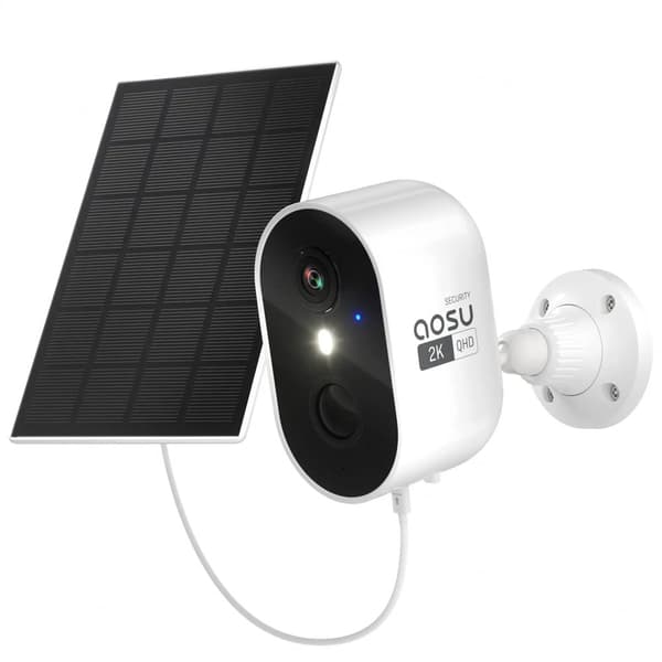 Solarsäkerhetskamera, 3MP upplösning, färg-nattseende,1 st, EU, 4mm